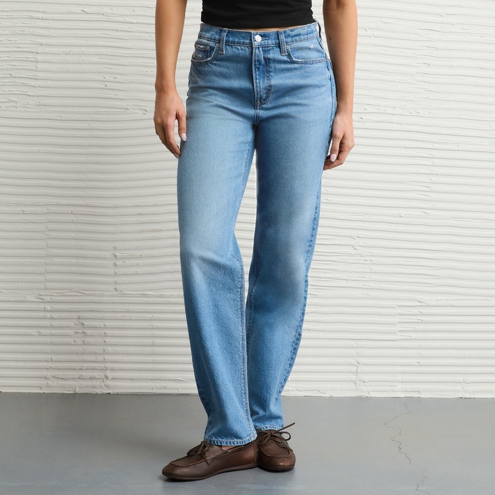 American Eagle Outfitters Light Blue Straight Jeans